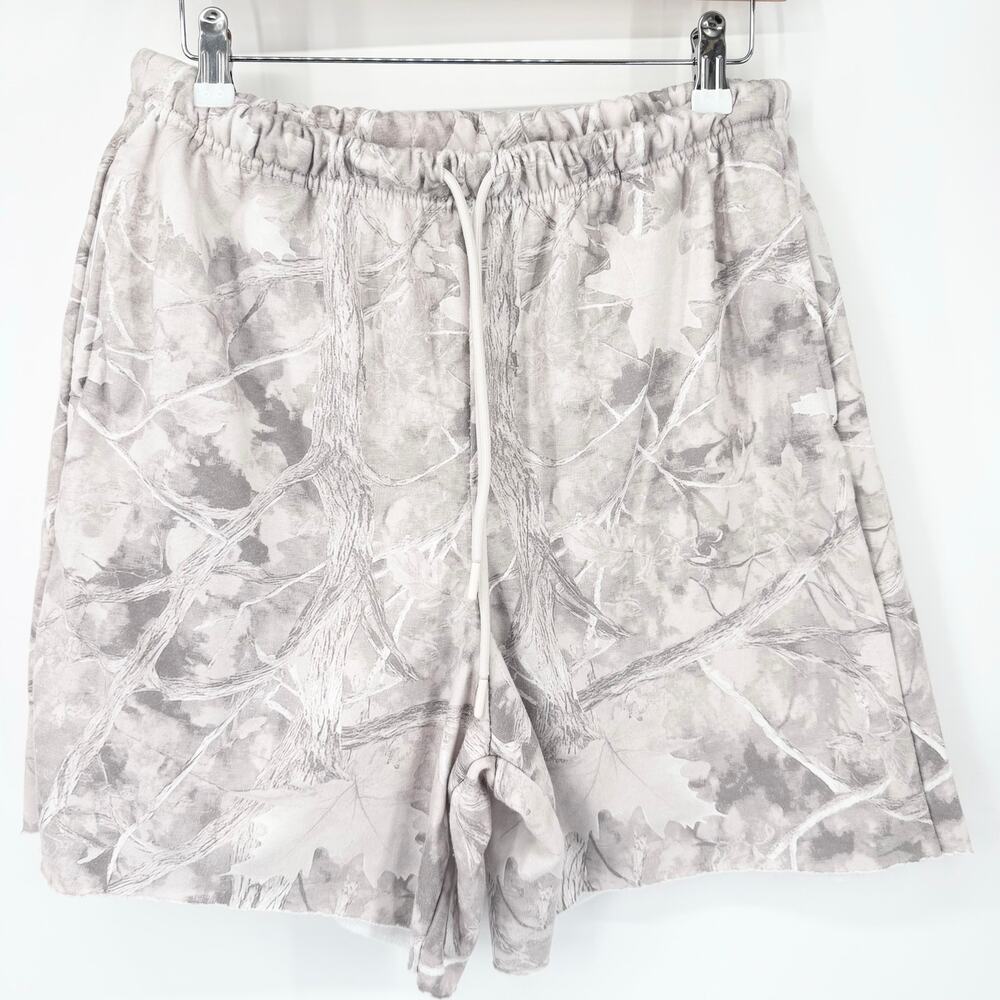Manifest Offline Camo Lounge Shorts XL Neutral Drawstring Soft Comfy Pockets